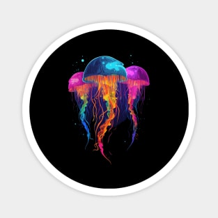 Beautiful Jellyfish Illustration Magnet